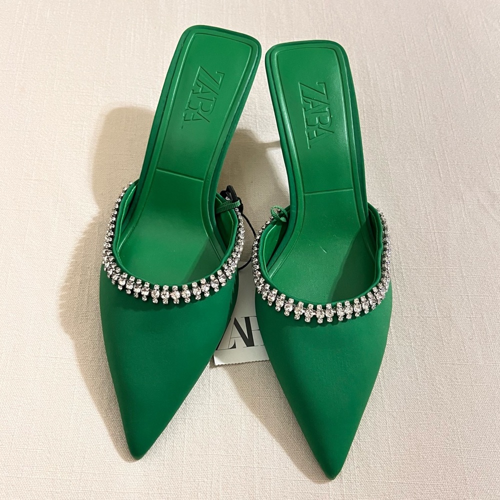 Zara embellished shoes (39)